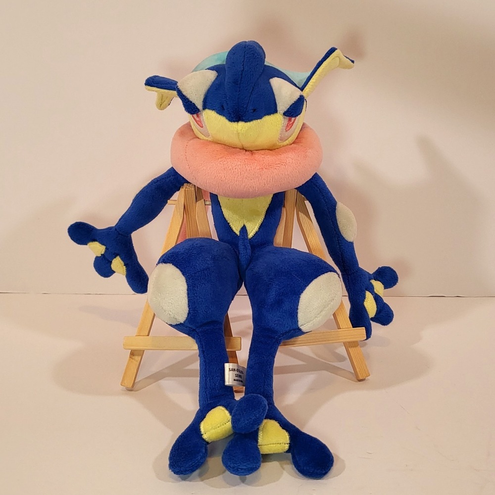 Pocket Monsters Pokémon Greninja 11" Plush With Tags Collectible EUC